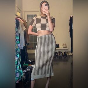 NWT Jacquemus Shirt Skirt Set Size 36